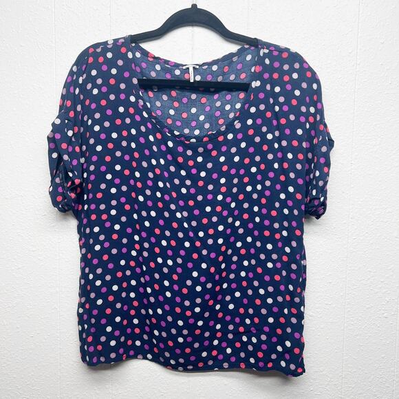 Splendid Multicolor Polka Dot Womens Top Size Large Casual Everyday Wear Capsule - Picture 1 of 12